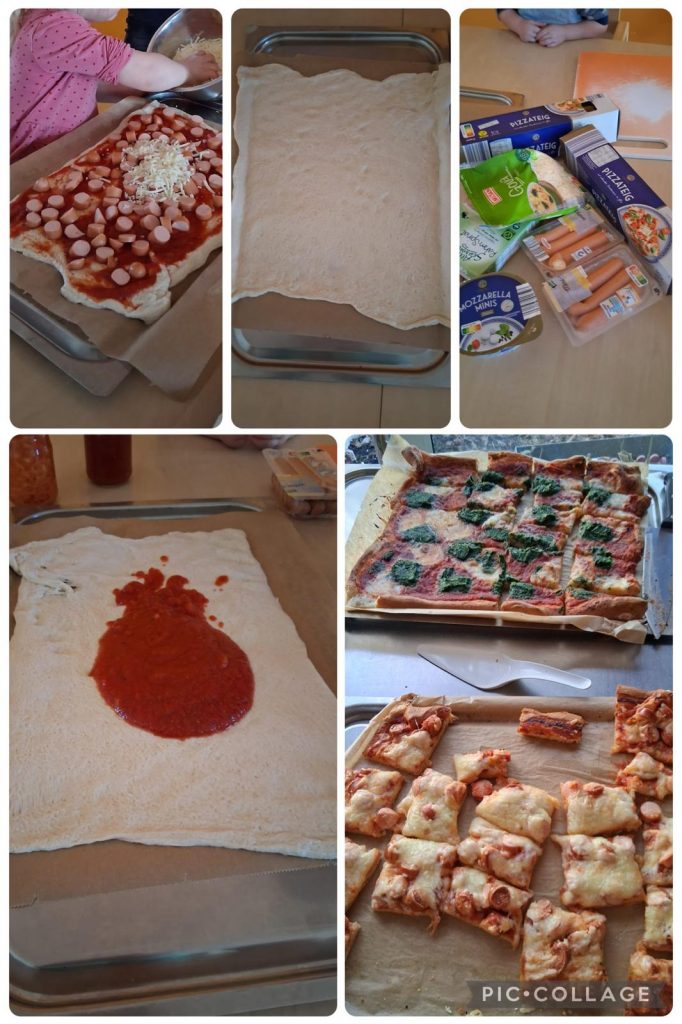 Pizza backen