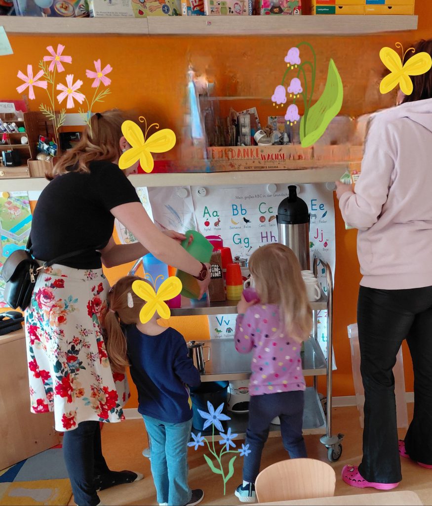 Buntes Treiben beim Fr&uuml;hlingscaf&eacute; in der Blankenburger Chaussee