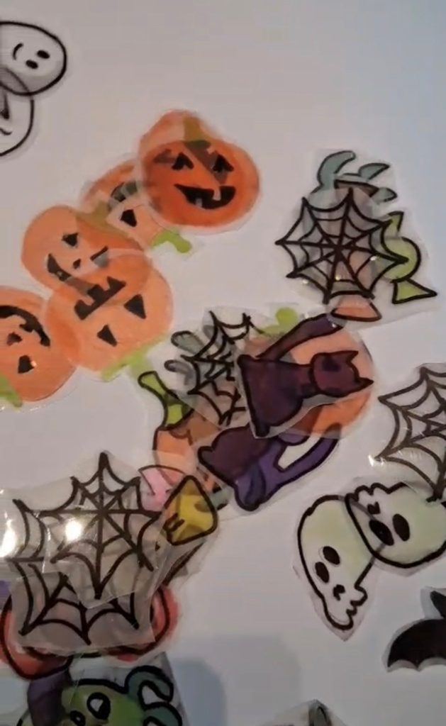 Halloween Schrumpffolie Anh&auml;nger
